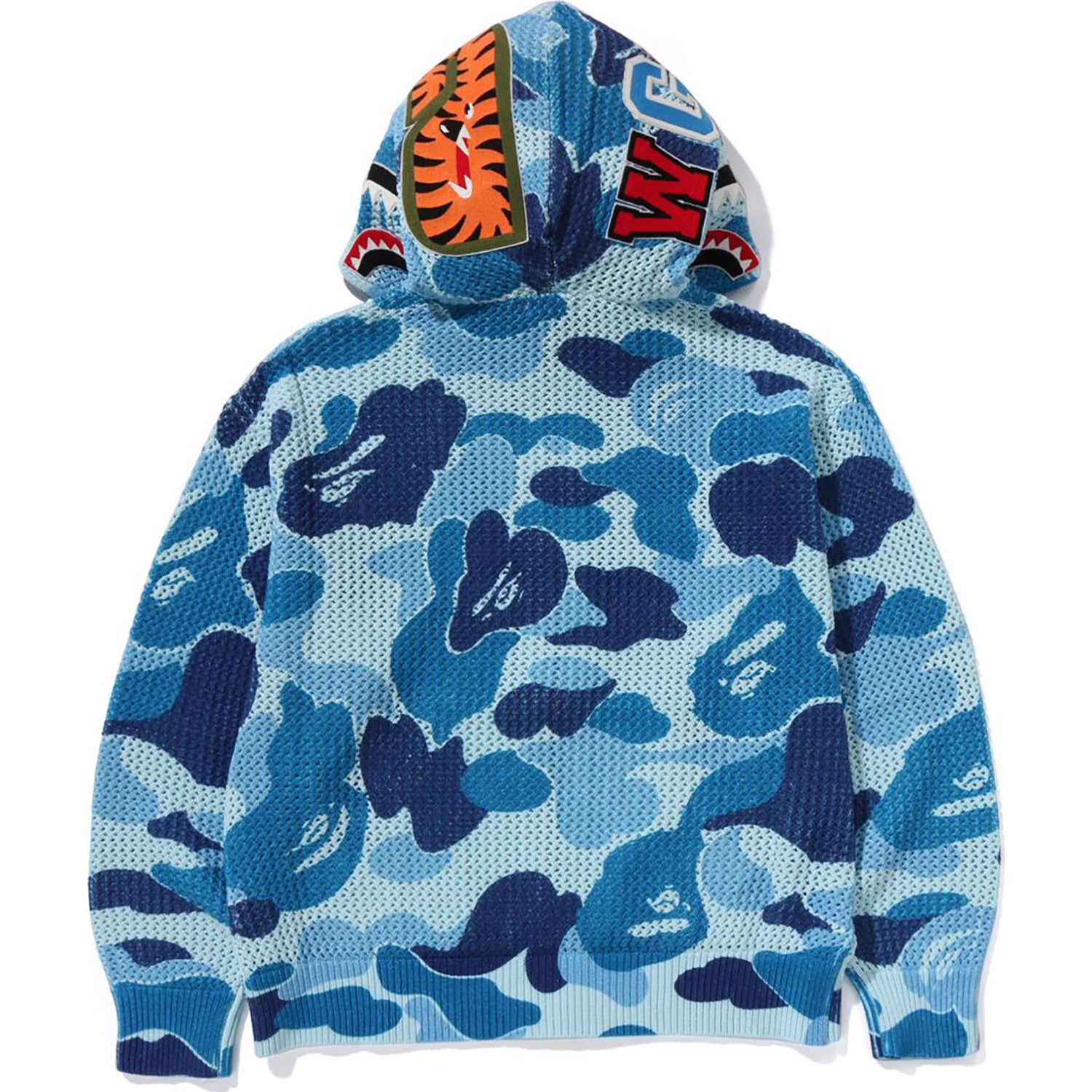 ABC CAMO CROCHET RELAXED FIT SHARK FULL ZIP HOODIE MENS - Image 9
