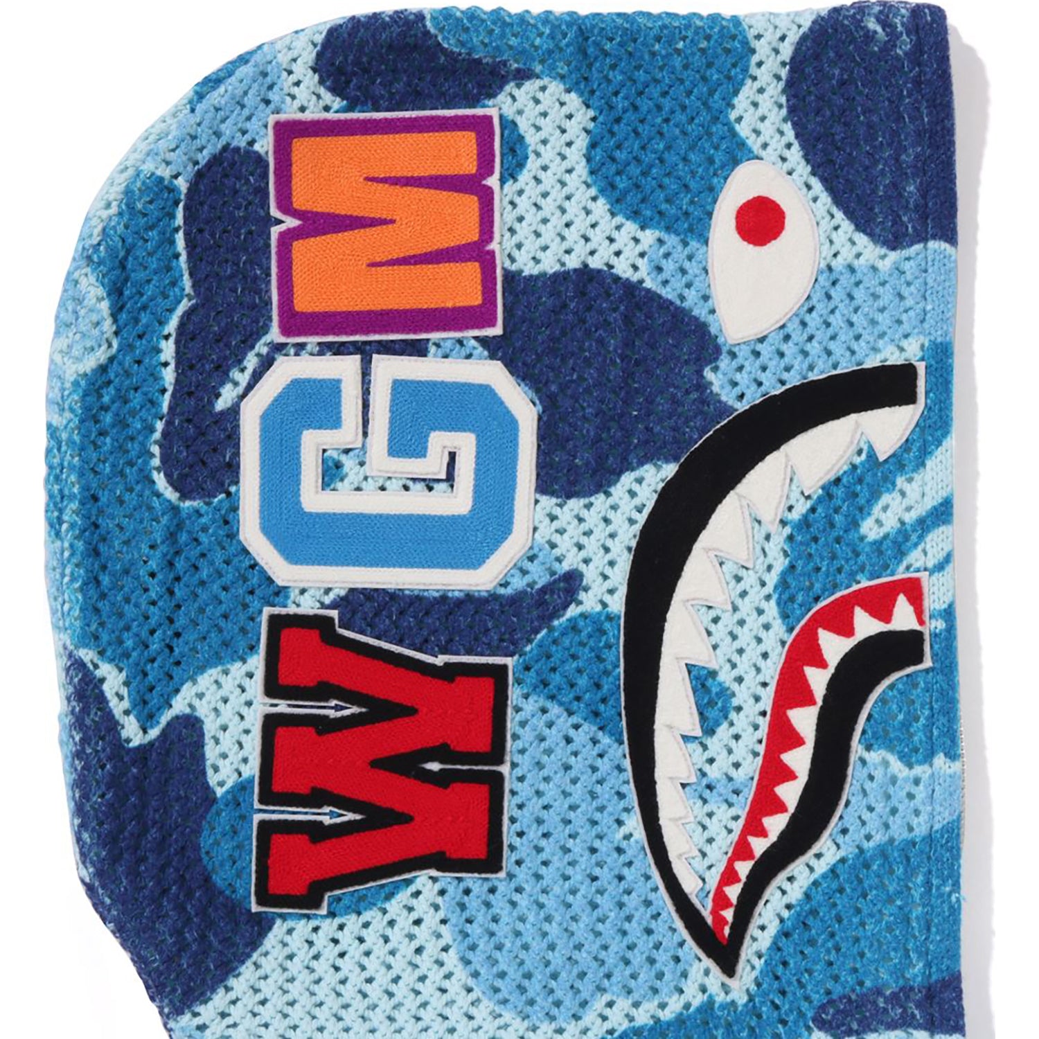 ABC CAMO CROCHET RELAXED FIT SHARK FULL ZIP HOODIE MENS - Image 10